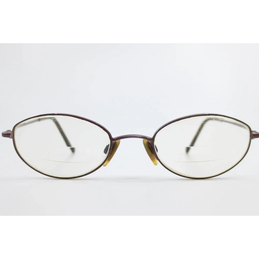 Elle EL2588 Burgundy Oval Metal Eyeglasses Frames 135mm Color-BU 39095